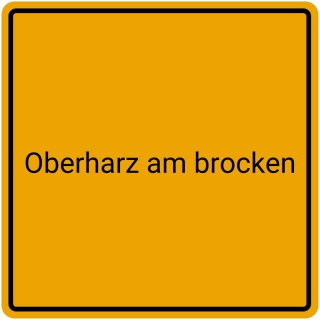 Meldebestätigung Oberharz am Brocken